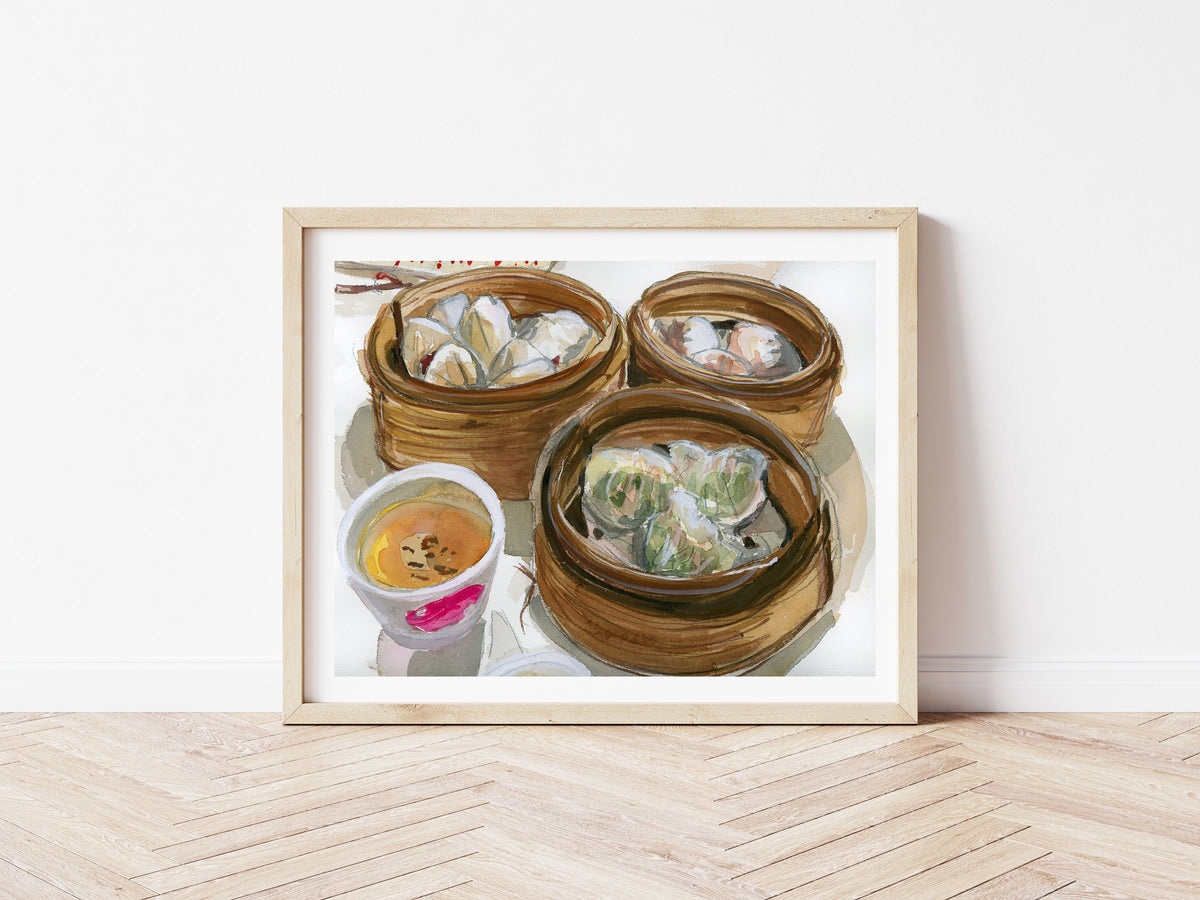 Dim Sum Sketch Print | Medjool Studio | Wall Artwork – Medjool Studio ...